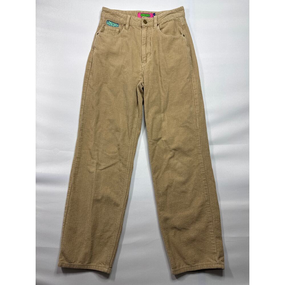 Empyre Women's Tori Loose Fit Skater Tan Corduroy Pants - Size 0 (26x28.5)
